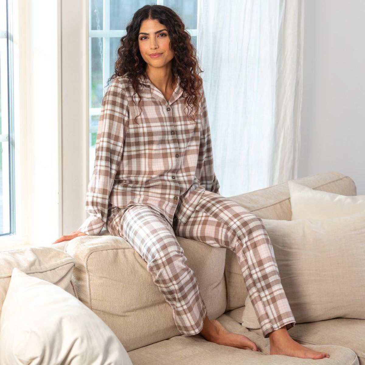 Trofe Flannel Check Pyjamas
