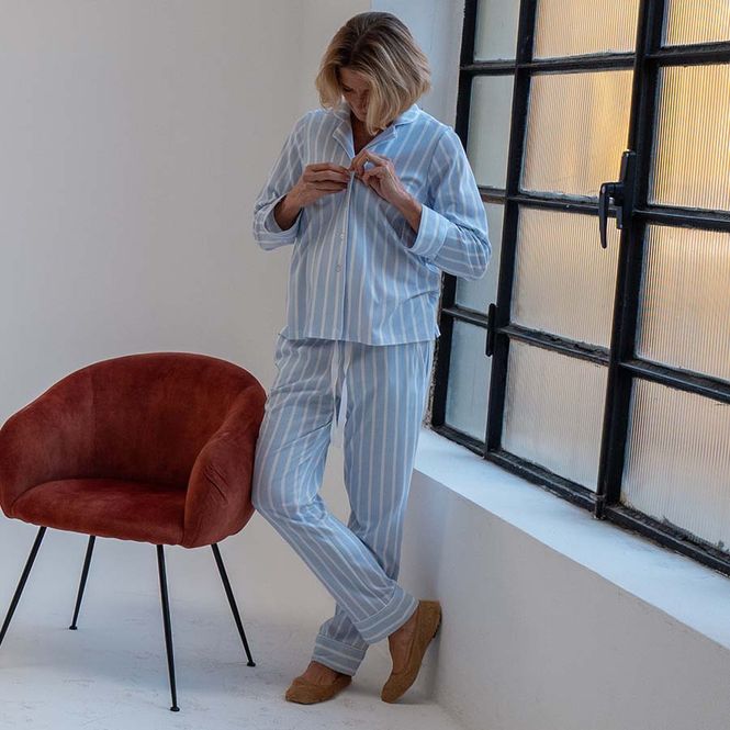 Hovedbilde Yellamaris Cotton Jersey Pyjamas Med Knapper