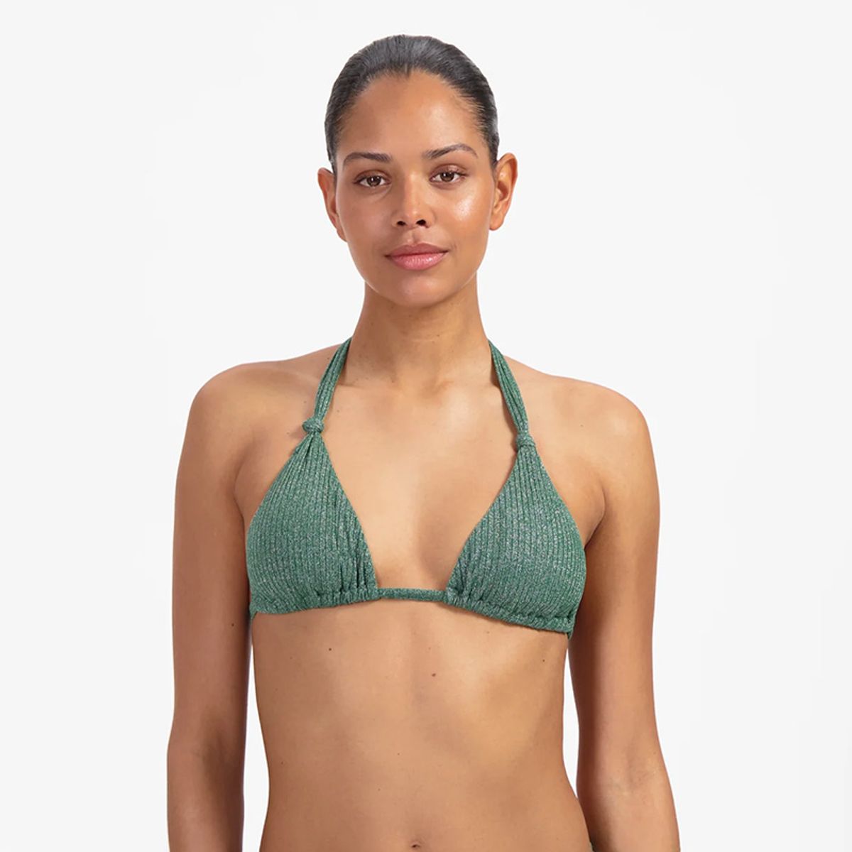 Beachlife Green Glitter Trekantbikini