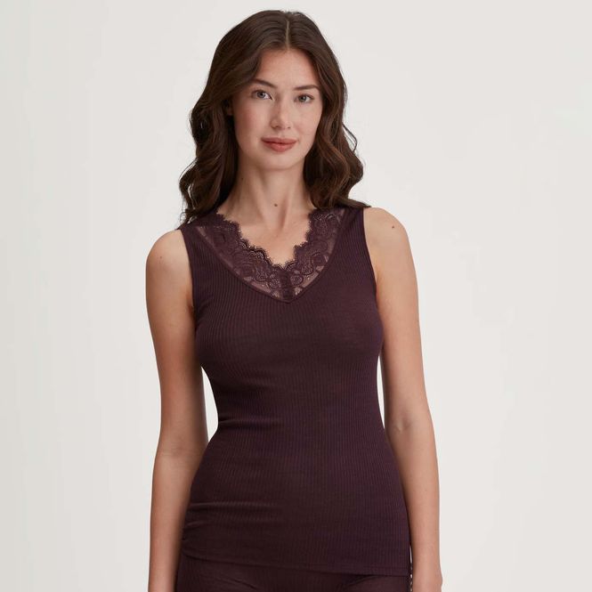 Hovedbilde Calida Silky Wool Joy Blondesinglet Black Cherry 