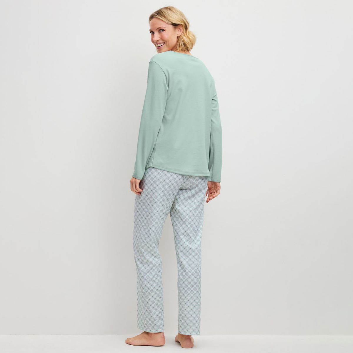 Calida Sweet Dreams Pyjamas - Light Aqua