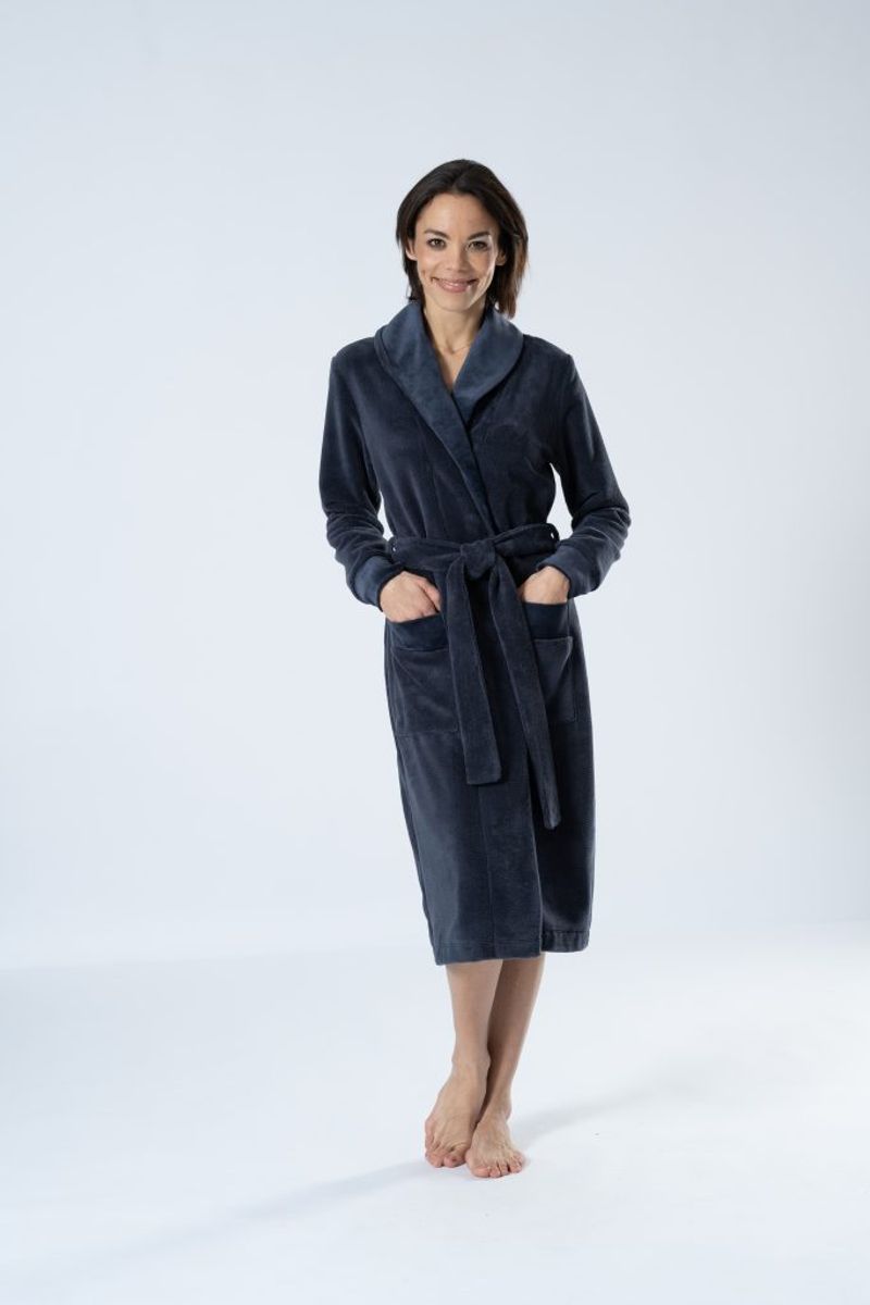 Belmanetti Aspen Bamboo DoubleFace Collar Robe 