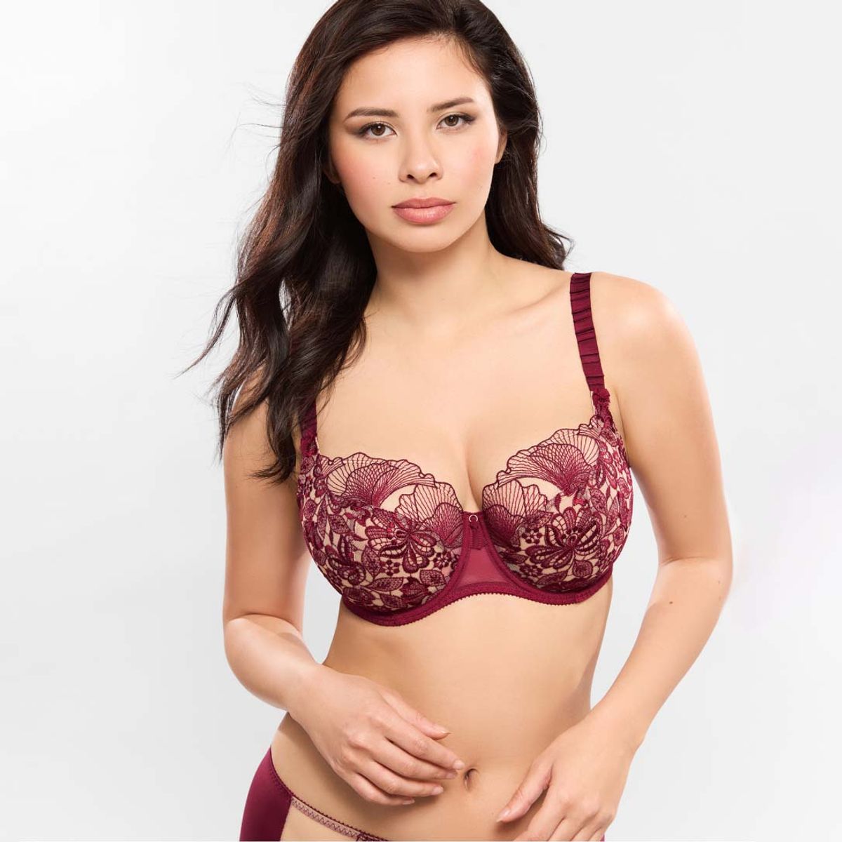 Empreinte Agathe Balconette Amarante