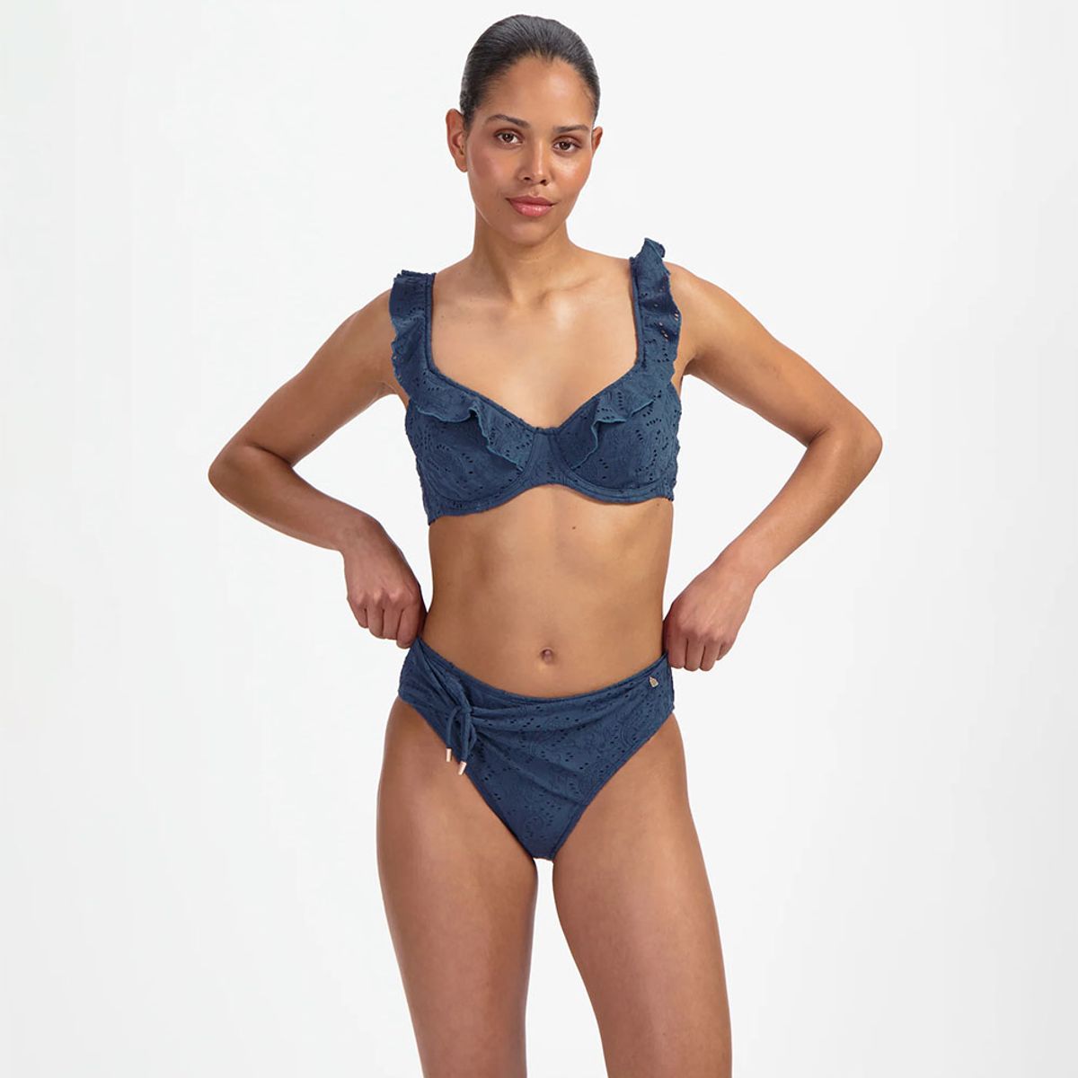 Beachlife Nightsky Embroidery Mid Waist
