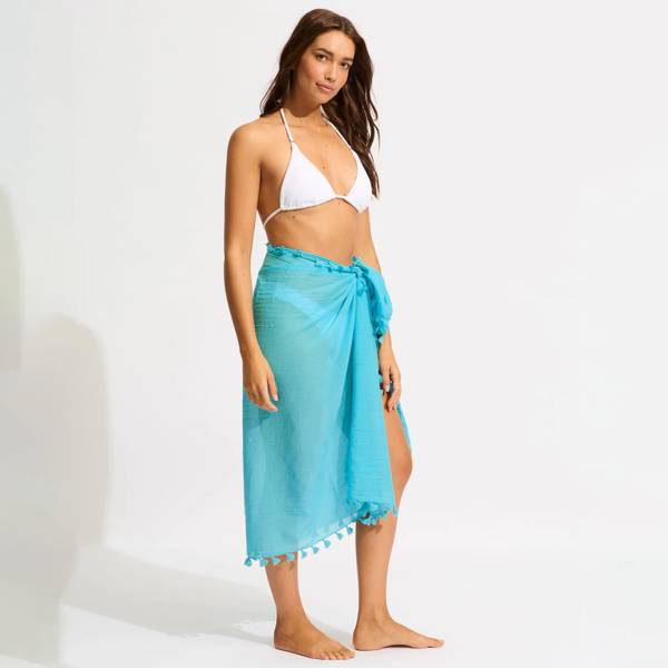 Seafolly AMNESIA KAFTAN - Strandaccessoire - indigo/blauw